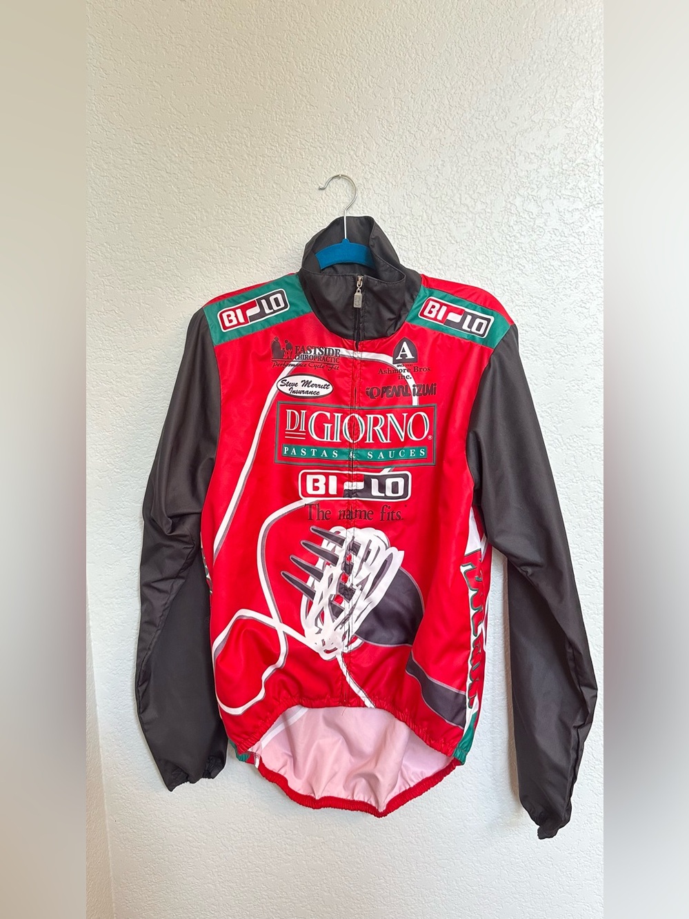 Vintage Pearl Izumi DiGiorno Bi-Lo Cycling Jacket Made USA L